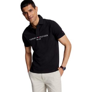 Áo Polo Nam Tommy Hilfiger Regular Fit Tommy Logo Màu Đen Size S - Duy Hoang