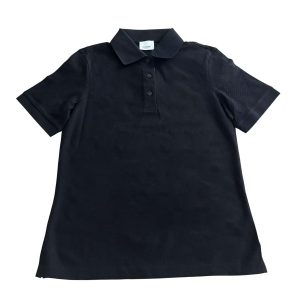 Áo Polo Nữ Burberry Check Màu Đen Size XS - Duy Hoang