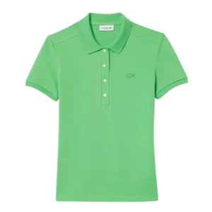 Áo Polo Nữ Lacoste Women L.12.D Slim Fit Stretch Piqué PF5462 10 IXU Màu Xanh Lá Size 38 - Duy Hoang