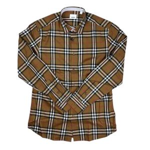 Áo Sơ Mi Dài Tay Nam Burberry Vintage Check Printed 8084295 Màu Nâu Size XS - Duy Hoang