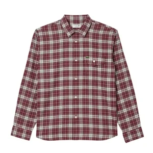 Áo Sơ Mi Dài Tay Nam Lacoste Medium Check Cotton Twill Shirt CH6729 - I65 Màu Đỏ Size 39 - Duy Hoang