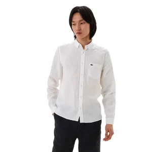 Áo Sơ Mi Dài Tay Nam Lacoste Men's Regular Fit Shirt Màu Trắng Size 38 - Duy Hoang