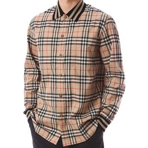 Áo Sơ Mi Nam Burberry Classic London Check Shirt 8050131 Màu Be Kẻ Size XS - Duy Hoang
