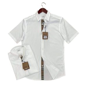 Áo Sơ Mi Nam Burberry Check Shirt Màu Trắng Size XS - Duy Hoang