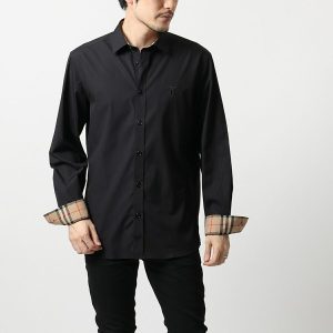 Áo Sơ Mi Nam Burberry Cotton Poplin Shirt 8032305 Màu Đen Size XS - Duy Hoang
