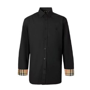 Áo Sơ Mi Nam Burberry Sherwood Shirt 80323051 Màu Đen Size S - Duy Hoang