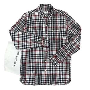 Áo Sơ Mi Nam Lacoste CH9869L Regular Fit Official Linen Check Button Down Shirt Phối Màu Size 39 - Duy Hoang