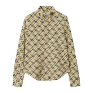 Áo Sơ Mi Nữ Burberry Checked Cotton In Light Beige 8098255 Màu Be Size 6 - Duy Hoang