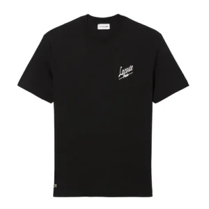 Áo Thun Nam Lacoste Multi Print Jersey T-Shirt THTH5948 031 Màu Đen Size 4 - Duy Hoang