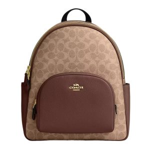 Balo Nữ Coach Court Backpack In Signature Canvas CZ176 Màu Nâu - Duy Hoang