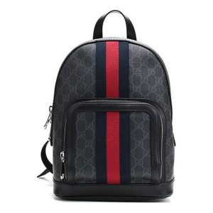 Balo Nữ Gucci Logo Backpack Black 598102-92TAN-1071 Màu Xám Đen - Duy Hoang