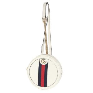 Balo Nữ Gucci White Calfskin Ophidia Mini Round Backpack Màu Trắng - Duy Hoang