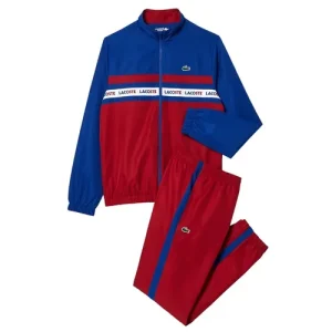 Bộ Thể Thao Nam Lacoste Men's Tennis Sweatsuit WH7567-IS4 Màu Xanh Đỏ Size 4 - Duy Hoang