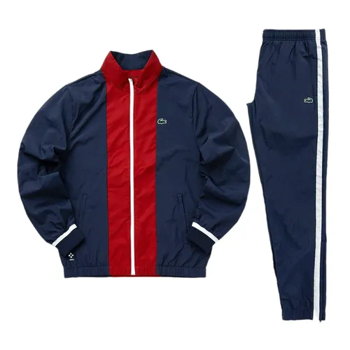 Bộ Thể Thao Nam Lacoste Training Blue/Red Tracksuit Set WH7581-2 Màu Xanh Đỏ Size M - Duy Hoang