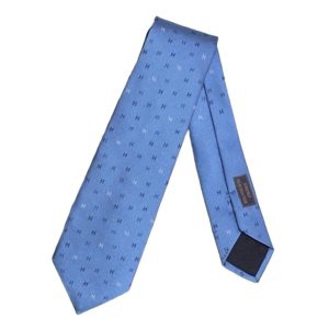 Cà Vạt Hermès Cravate H Scintillant Ciel /Marine /Bleu Gris Màu Xanh Navy - Duy Hoang