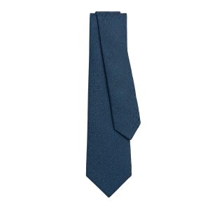 Cà Vạt Nam Hermès Cravate Faconnee New H Bleu De Chine Màu Xanh Navy - Duy Hoang