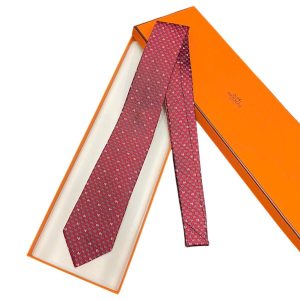 Cà Vạt Nam Hermès Cravate H Màu Đỏ - Duy Hoang