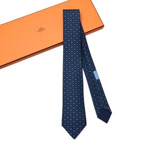 Cà Vạt Nam Hermès Cravate Marine Vert Bleu Màu Xanh - Duy Hoang