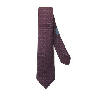 Cà Vạt Nam Hermès Cravate Prune Bleu Ardoise Orange Màu Cam - Duy Hoang