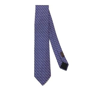 Cà Vạt Nam Hermès Cravate Violet Mauve Blanc Màu Xanh - Duy Hoang