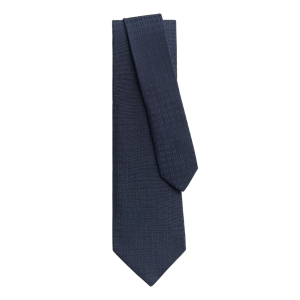 Cà Vạt Nam Hermès Faconnee H Tie 030189T 11 Màu Xanh Than - Duy Hoang