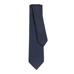 Cà Vạt Nam Hermès Faconnee Upside Down Tie H036253TV06 Màu Xanh Navy - Duy Hoang