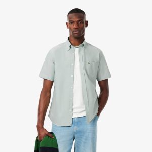 Áo Sơ Mi Oxford Lacoste Nam Dáng Suông Tay Ngắn - Duy Hoang