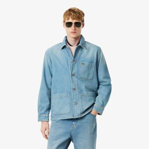 Áo Khoác Lacoste Nam Dáng Rộng Chất Liệu Cotton Denim - Duy Hoang