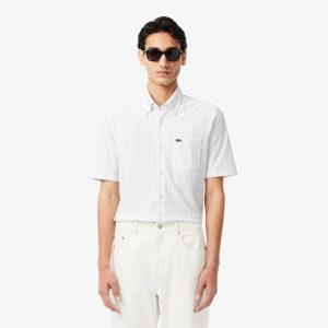 Áo Sơ Mi Lacoste Nam Họa Tiết Caro Lớn - Duy Hoang