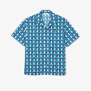 Áo Sơ Mi Lacoste Nam Dáng Rộng Họa Tiết In - Duy Hoang