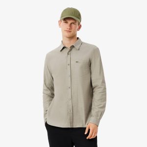 Áo Sơ Mi Lacoste Nam Dáng Suông Chất Liệu Cotton - Duy Hoang