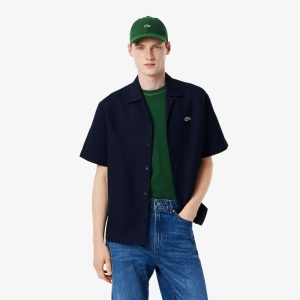 Áo Sơ Mi Lacoste Nam Dáng Rộng Họa Tiết Waffle - Duy Hoang