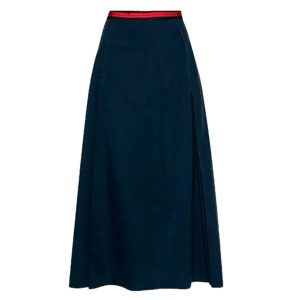 Chân Váy Gucci Poplin Web Skirt Dark Blue 695326 ZLC02 4486 Màu Xanh Đậm Size 38 - Duy Hoang