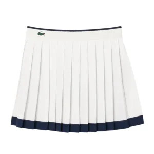 Chân Váy Nữ Lacoste Women's Ultra Dry Tennis Heritage Stretch Skirt JF8576-51-HIF Màu Trắng Size 36 - Duy Hoang
