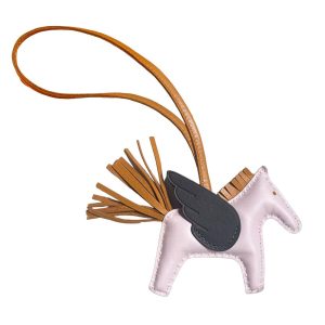 Charm Túi Hermès Ngựa Có Cánh Màu Hồng - Duy Hoang
