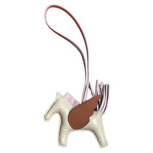 Charm Túi Hermès Ngựa Có Cánh Màu Trắng - Duy Hoang