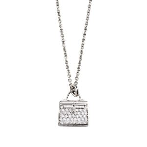 Dây Chuyền Hermès Amulettes Kelly Pendant H121314B 00 Màu Bạc - Duy Hoang