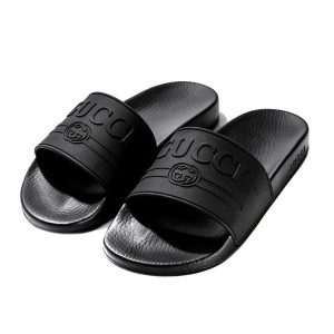 Dép Gucci Black Logo Rubber 525140 JCZ00 Màu Đen Size 35 - Duy Hoang