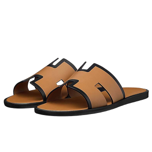 Dép Hermès Izmir Calfskin Leather Sandal Màu Nâu Size 41 - Duy Hoang