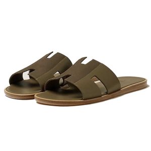 Dép Hermès HM Izmir Sandal Màu Xanh Nâu Size 39.5 - Duy Hoang