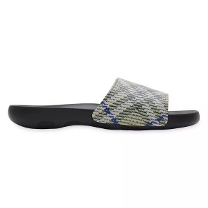 Dép Nam Burberry Dive Slide Check Black Màu Đen Be Size 39 - Duy Hoang