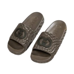 Dép Nam Gucci 770801 Interlocking G Slide Màu Nâu Sẫm Size 40 - Duy Hoang