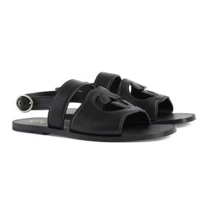 Dép Nam Gucci Interlocking G Sandals Màu Đen Size 41.5 - Duy Hoang