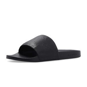 Dép Nam Gucci Slides With Monogram Màu Đen Size 39 - Duy Hoang