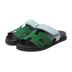 Dép Nữ Hermès Chypre Sandal Màu Xanh Green Size 34 - Duy Hoang