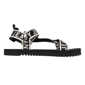 Dép Sandal Nam Tommy Hilfiger Logo Tape Printed Comfort EM01204 001 Màu Đen Trắng Size 43 - Duy Hoang