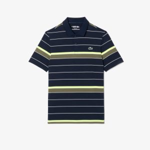 Áo Polo Golf Lacoste Nam Dáng Suông Thoáng Khí Co Giãn Kẻ Sọc - Duy Hoang