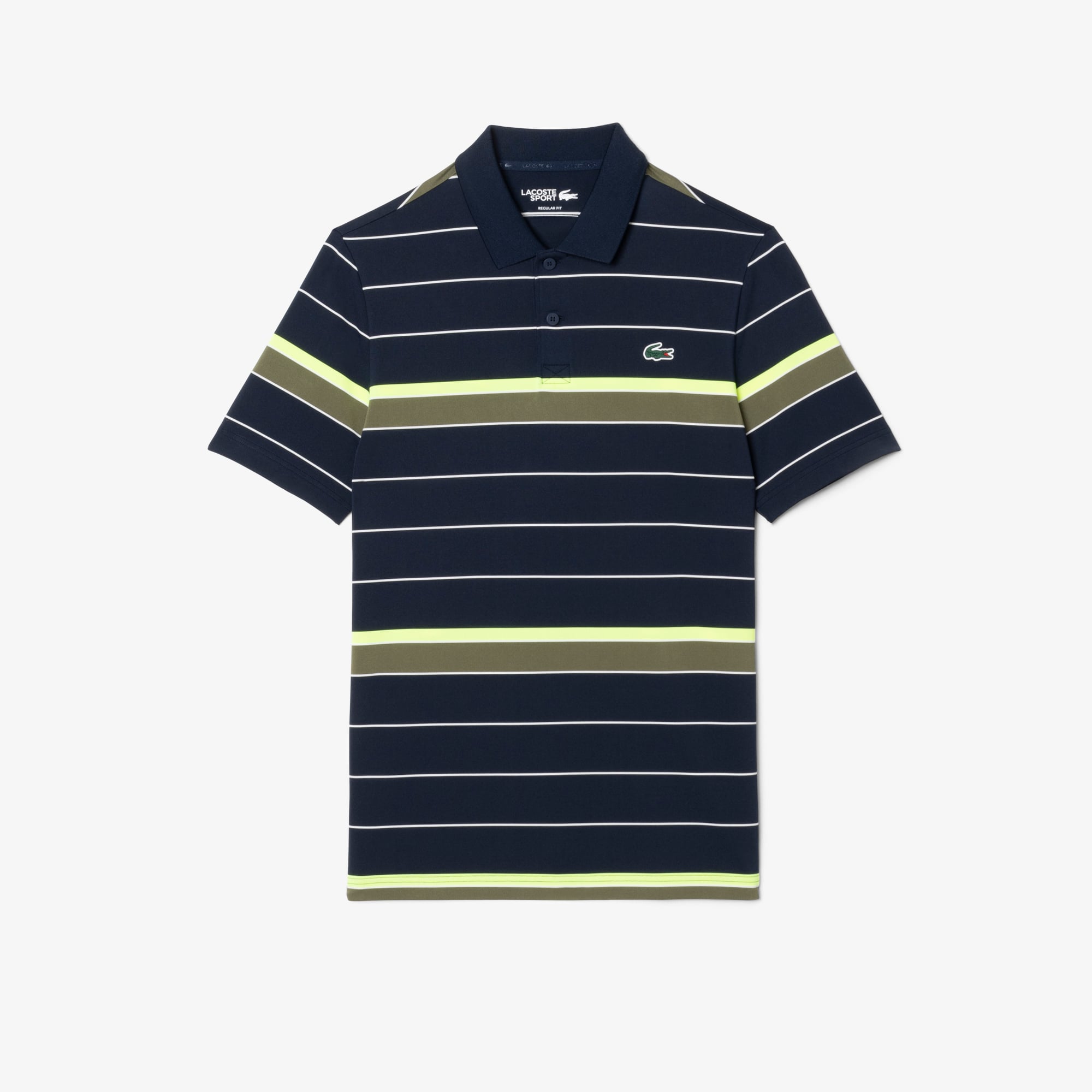 Áo Polo Golf Lacoste Nam Dáng Suông Thoáng Khí Co Giãn Kẻ Sọc - Duy Hoang