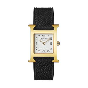 Đồng Hồ Nữ Hermès Heure H, 21mm Màu Đen Vàng - Duy Hoang