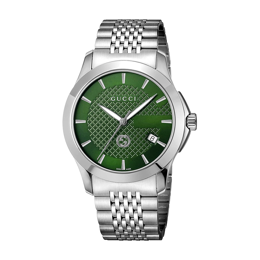 Đồng Hồ Nam Gucci G Timeless Green 38mm YA1264108 Màu Bạc Phối Xanh Lá - Duy Hoang